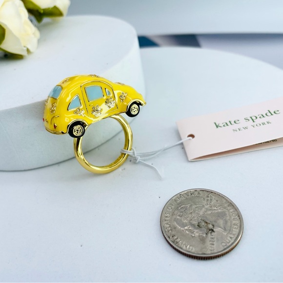 Kate Spade Off We Go Car Ring Size Of 6 - Picture 9 of 9